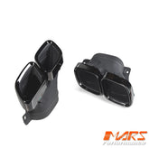 Gloss Black AMG Style Exhaust Muffler Tips for Mercedes-Benz W205 C205 C63 update / X253 C253 GLC63 Update / C257 CLS63